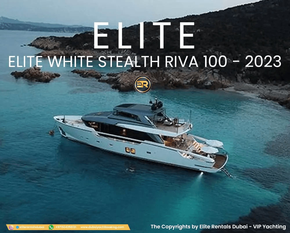 Brand New Elite White Stealth Riva 100 Yacht - Bild 1