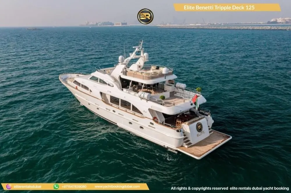 elite benetti Triple deck 125 yacht - Thumbnail 4