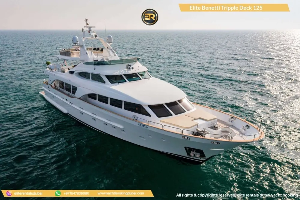 elite benetti Triple deck 125 yacht - Thumbnail 5