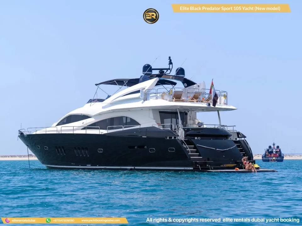 Elite Black Predator Sport 105 Yacht (2024) – Yacht mieten in Dubai, 32 m