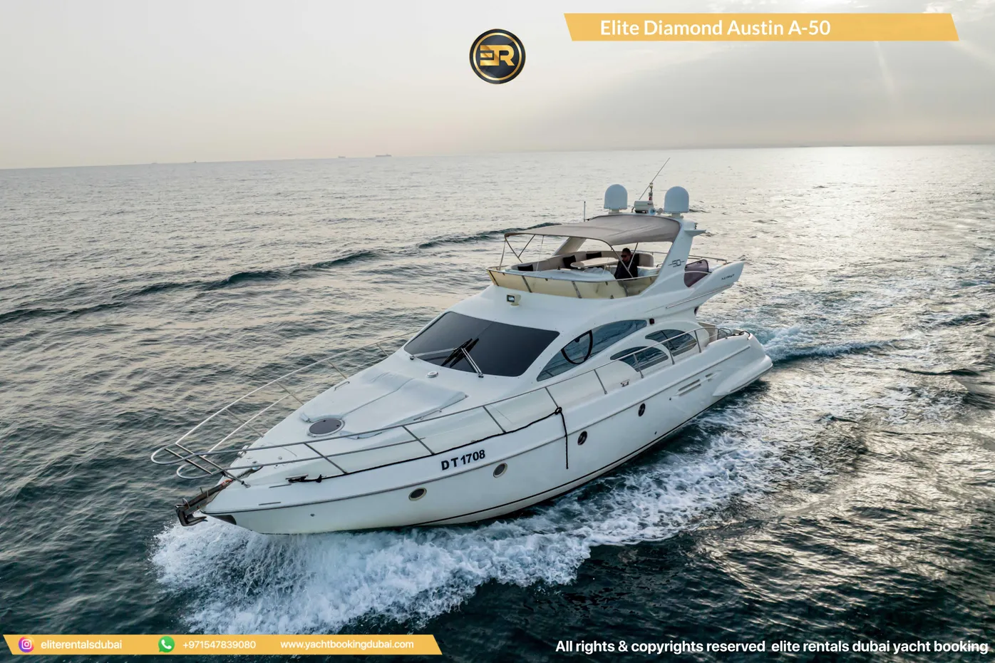 Elite Diamond Austin A-50 Yacht – Yacht mieten in Dubai, 15.2 m