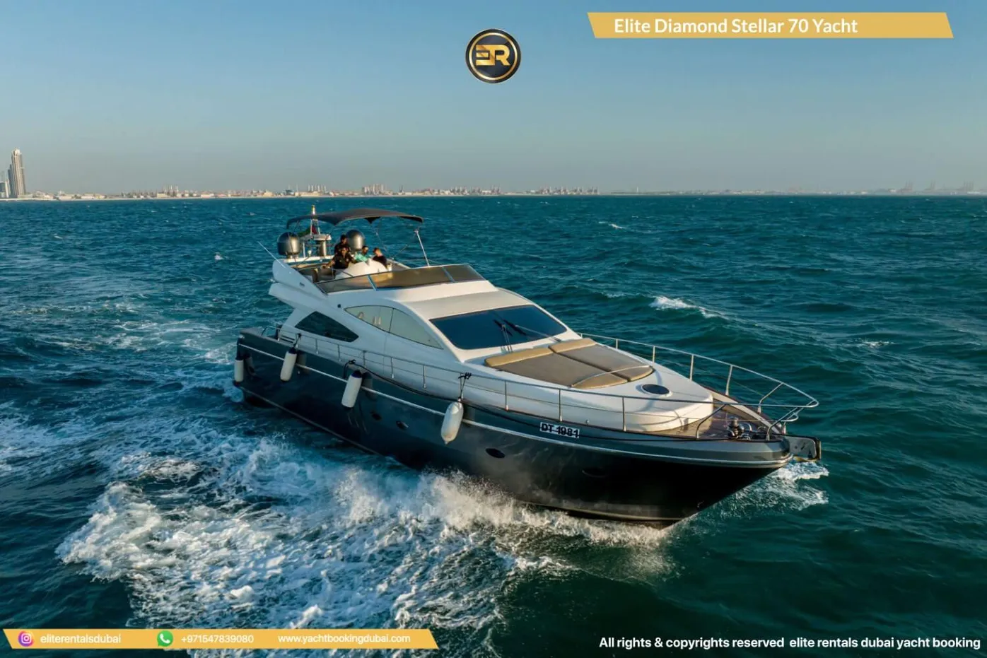 Elite Diamond Stellar 70 Yacht – Yacht mieten in Dubai, 21.3 m