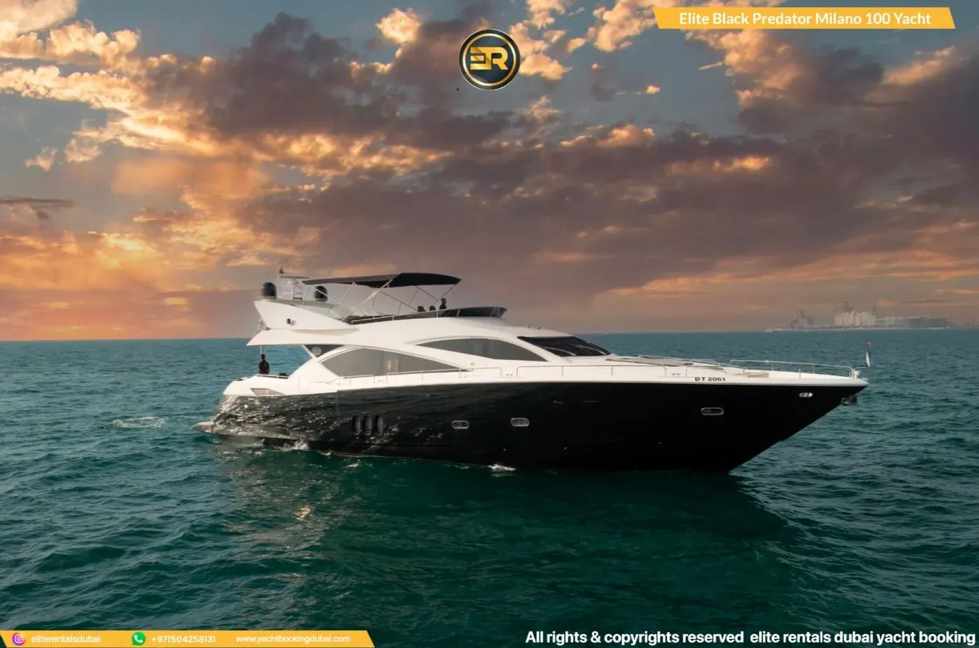 Elite Predator Milano 100 Yacht – Yacht mieten in Dubai, 30.5 m