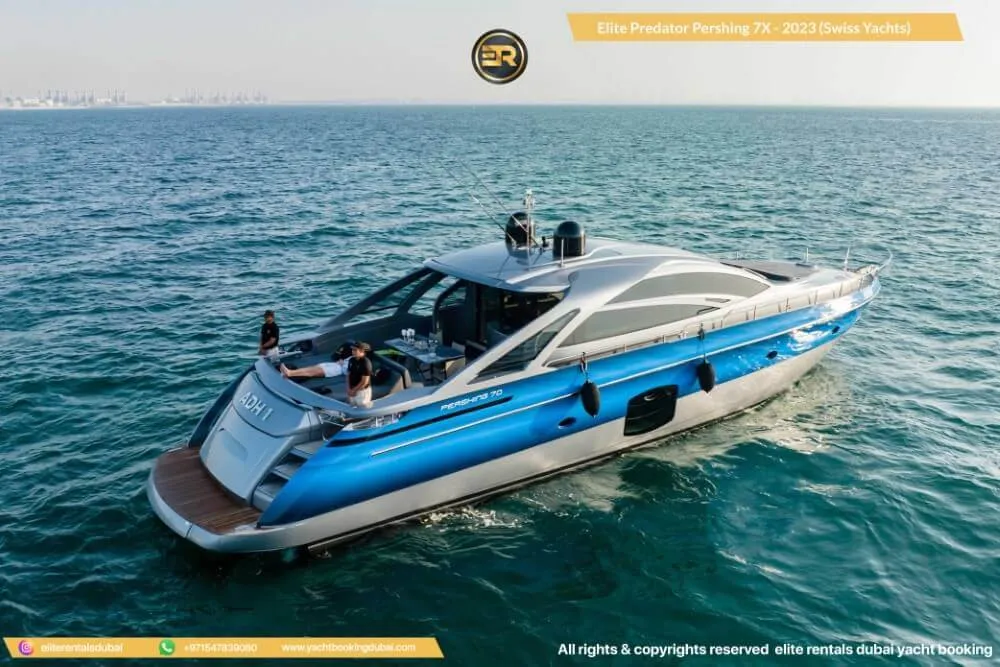 Elite Blue/Grey Pershing Yacht - Thumbnail 3