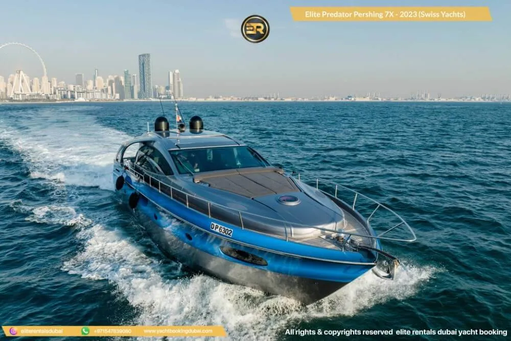 Elite Blue/Grey Pershing Yacht - Thumbnail 8