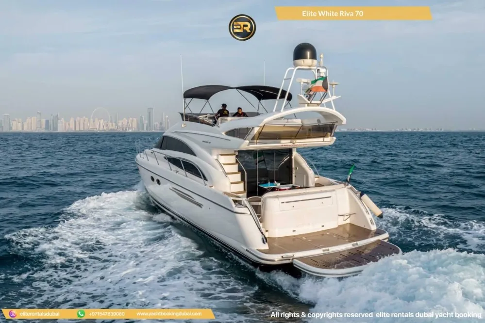Elite White Riva 70 Yacht - Thumbnail 3