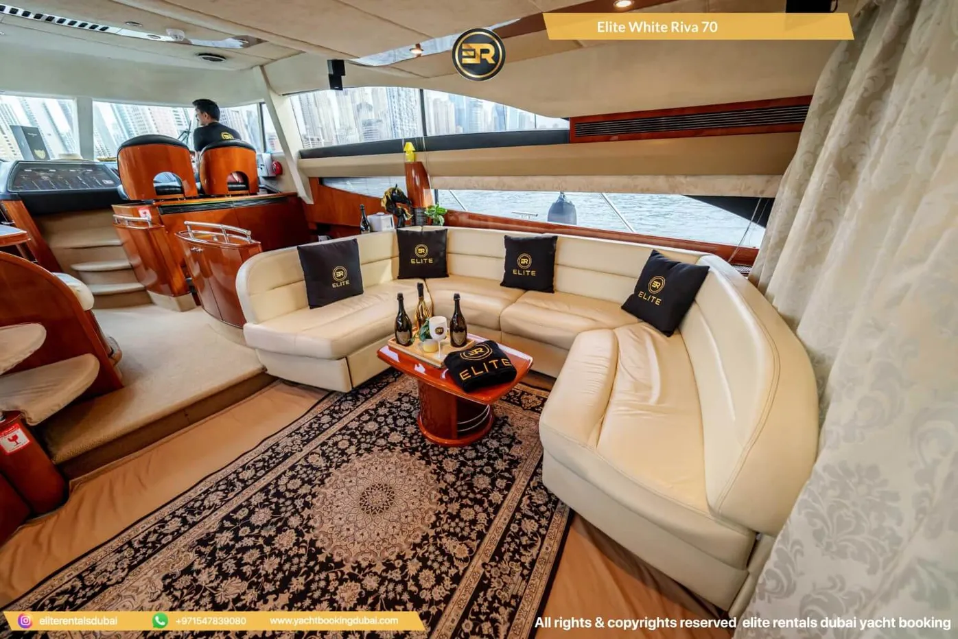 Elite White Riva 70 Yacht - Thumbnail 5