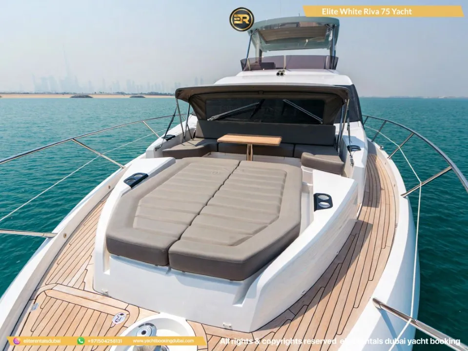 Elite White Riva 75 Yacht - Thumbnail 4