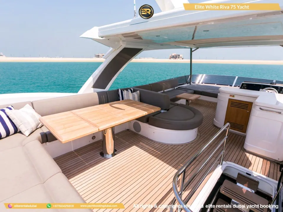 Elite White Riva 75 Yacht - Thumbnail 5