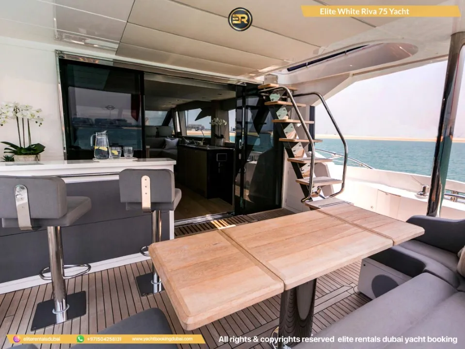 Elite White Riva 75 Yacht - Thumbnail 6
