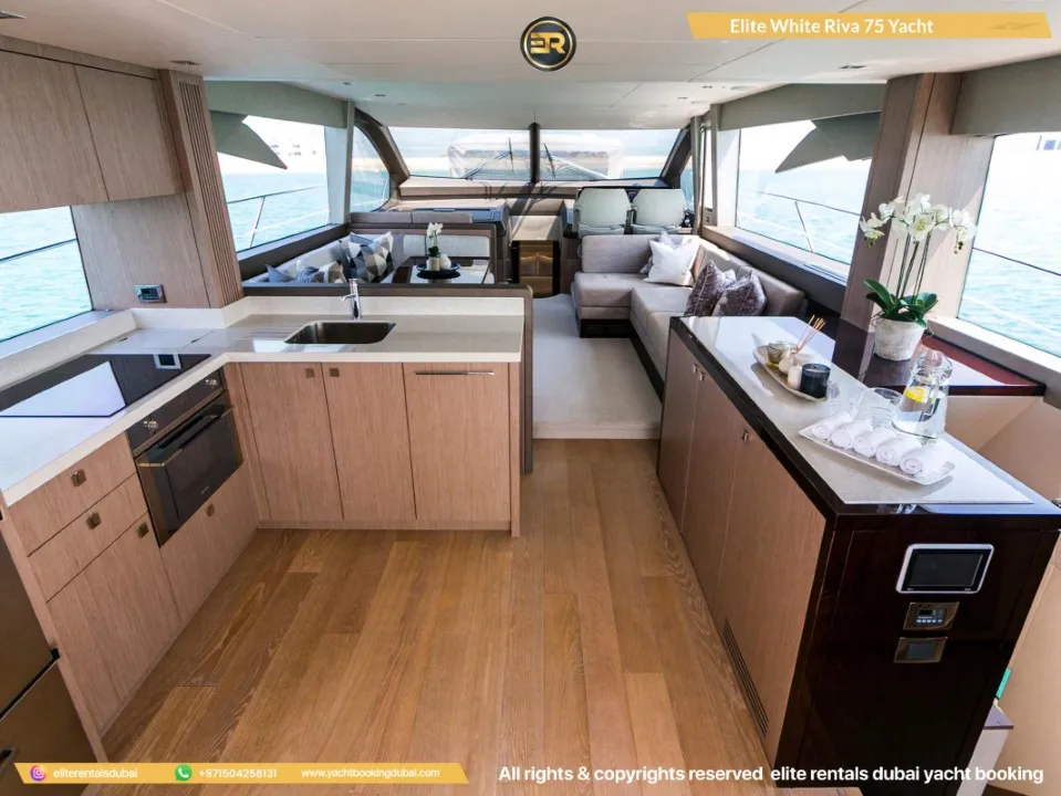 Elite White Riva 75 Yacht - Thumbnail 7