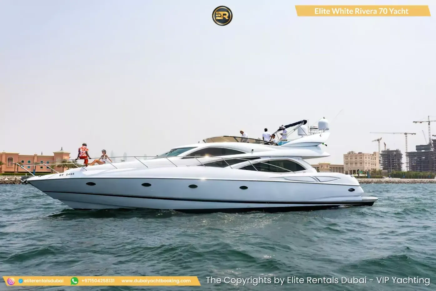 Elite White Rivera 70 Yacht – Yacht mieten in Dubai, 21.3 m