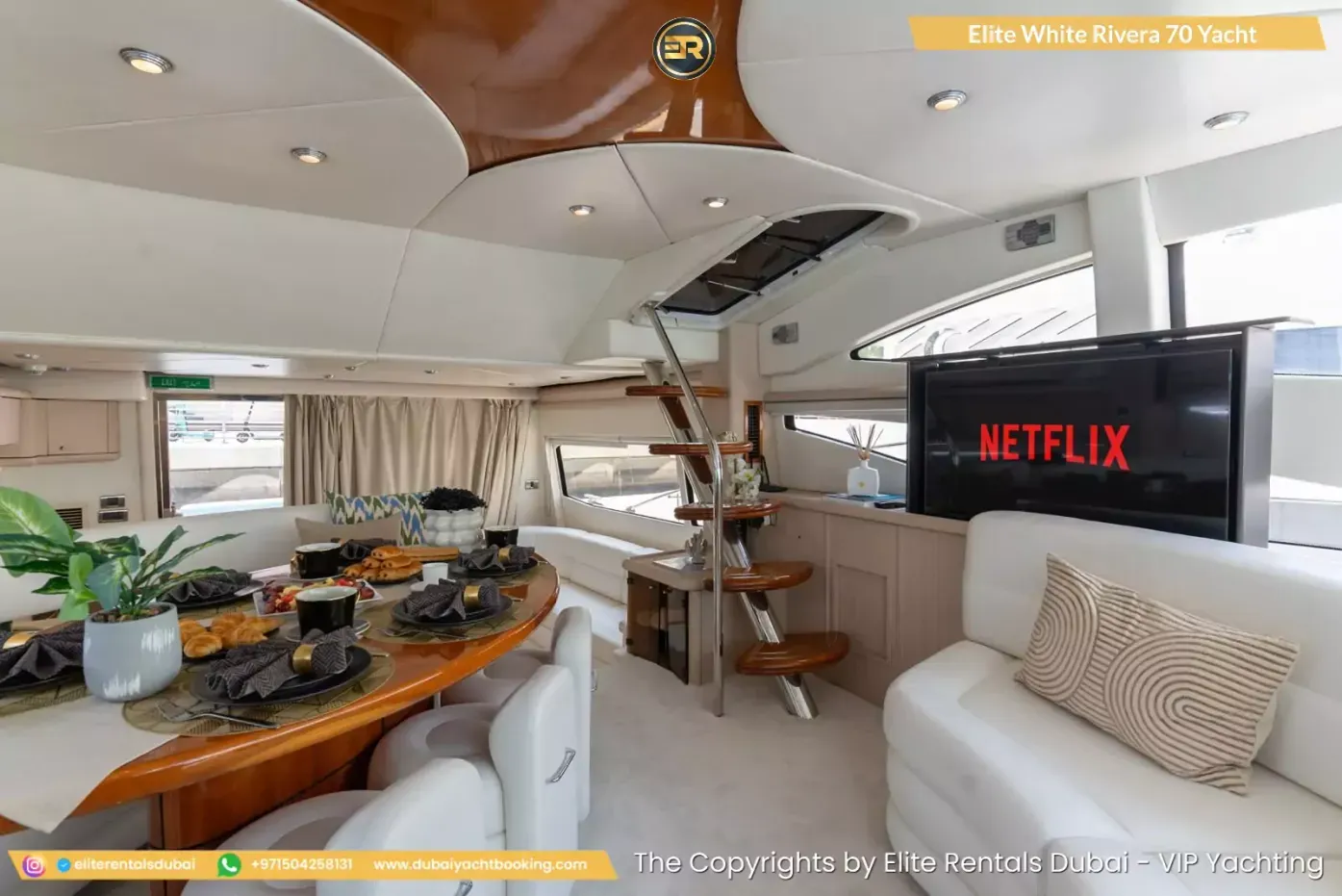 Elite White Rivera 70 Yacht - Thumbnail 3