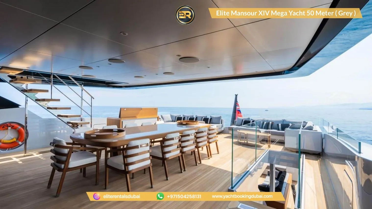 Grey Elite Mansour XIV Mega Yacht 50 Meter-15 - Thumbnail 8