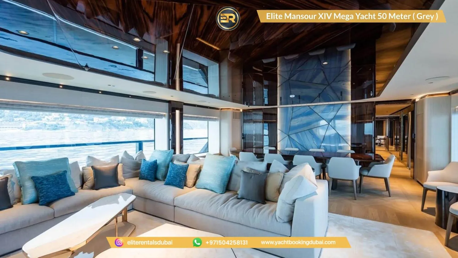Grey Elite Mansour XIV Mega Yacht 50 Meter-15 - Thumbnail 9